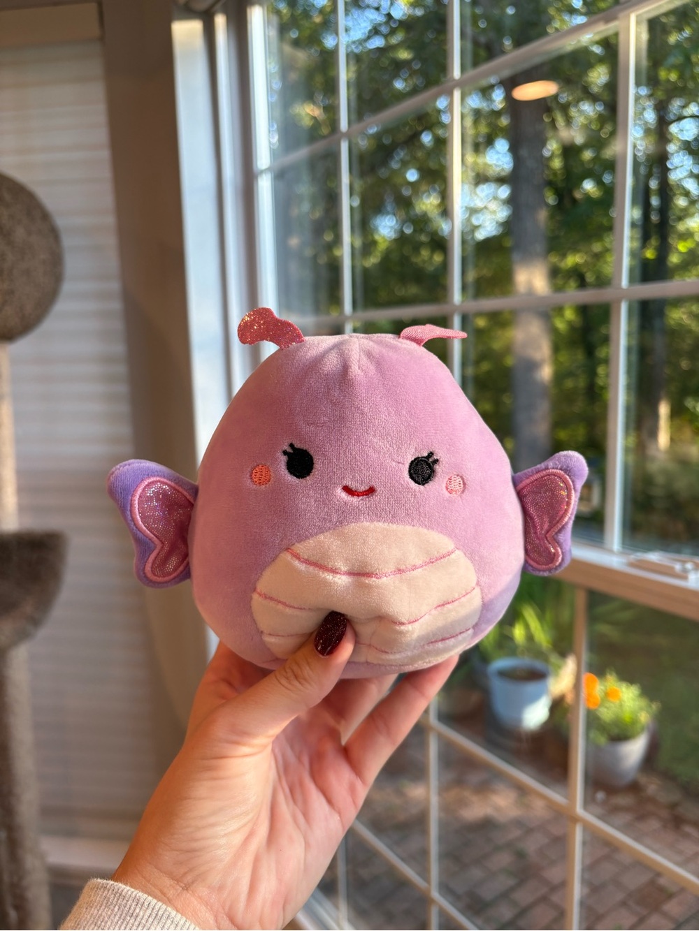 Brenda the purple and pink butterfly squishmallow 5in